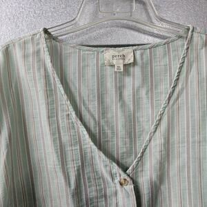 Perch Women's 2XL Peplum Blouse Shirt Top Hi-low‎ Hem